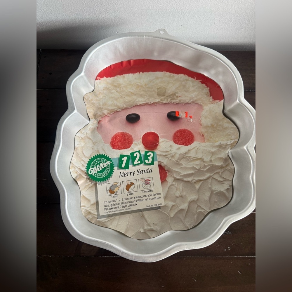 Vintage Wilton 1991 Merry Santa Cake Pan